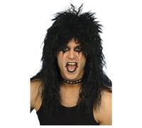Smiffys Men's Hard Rocker Wig in Black Smiffys Black