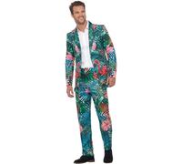 Smiffys Men's Hawaiian Tropical Flamingo Costume Suit | Size: Large Smiffys Multicolor L