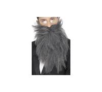 Smiffy's Men's Long Beard, Grey, One Size, 22834 - beard long grey smiffys tash mens one size 22834