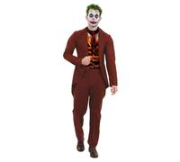 Smiffys Men's Modern Trickster Costume Set in Red | Size: XL Smiffys Red XL