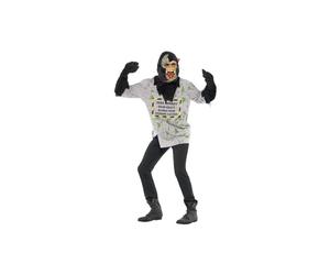 Smiffy's Men's Mutant Monkey Costume, Top With Fur Arms And Latex Mask, Size: -
