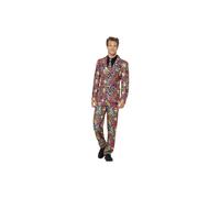 Smiffy's Men's Neon Suit, Stand Out Suit, Jacket, Trousers And Tie, Stand Out -