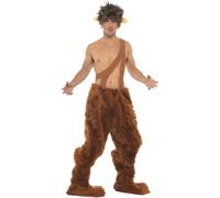 Smiffys Men's Pan Costume Set in Brown | Size: Medium Smiffys Brown M