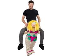 Smiffys men's piggyback stripper costume one piece suit funny fancy dress