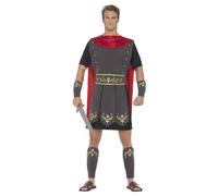 Smiffys Men's Roman Gladiator Costume Set in Black | Size: Medium Smiffys Black M