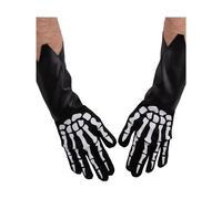 Smiffys Men's Skeleton Gauntlet Glove in Black Smiffys Black One Size