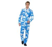 Smiffys Men's Sky High Costume Suit in Blue | Size: XL Smiffys Blue XL