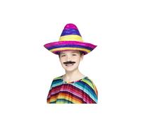Smiffys Sombrero Hat, Multi-Coloured , Boys Fancy Dress, Mexican Dress Up Hats
