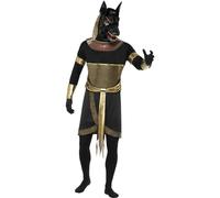 Smiffys Men's The Jackal Anu ostume Set in Black | Size: Medium Smiffys Black M