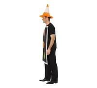 Smiffys Men's Traffic Light Costume in Black Smiffys Black One Size