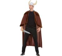 Smiffys Men's Viking Costume Set in Dark Brown Smiffys Dark Brown