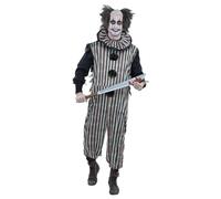 Smiffys Men's Vintage Clown Costume in Black | Size: Medium Smiffys Black M