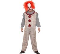 Smiffys Men's Vintage Clown Costume Set in Ecru | Size: Medium Smiffys Ecru M