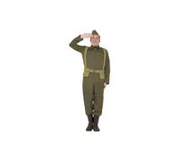 Smiffy's Men's WW2 Home Guard Private Costume, Trousers Ankle Covers, Jacket, - ww2 costume home guard private mens fancy dress army adult dads