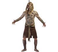 Smiffys Men's Zombie Pharaoh Costume Set in Gold | Size: Medium Smiffys Gold M