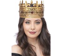 Smiffys Metal Gothic Royal Vampire Crown in Gold Smiffys Gold