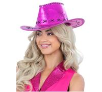 Smiffys Metallic Pink Cowboy Hat