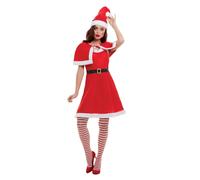 Miss Santa Claus Christmas Fancy Dress Costume Ladies Extra Large - UK 20-22