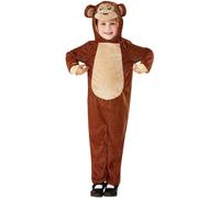 Smiffys Monkey Bodysuit in Brown | Size: 1-2 Years Smiffys Brown 1-2 Years