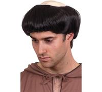Smiffys Monks Wig in Black Smiffys Black