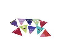 Smiffys Monster Tableware, Party Bunting x1 3.5m, 18/pcs, 157g, 17x15cm, Halloween Fancy Dress Accessory, Monster Dress Up Party Goods