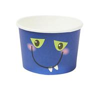 Smiffys Monster Tableware, Party Treat Tubs x8 7.7oz, 230ml, Halloween Fancy Dress Accessory, Monster Dress Up Party Goods