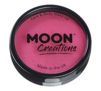 Smiffys Moon Creations Pro Face & Body Makeup | Dark Pink | 36g | Professional Colour Paint Cake Pots for Face Painting | Face Paint For Kids Smiffys Dark Pink One Size