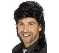 Smiffys Mullet Wig - Black