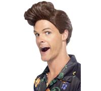 Smiffys Nineties Detective Wig, Brown