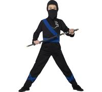 Smiffys Ninja Assassin Costume, Black, Medium