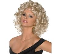 Smiffys Official Grease Sandy Last Scene Blonde Wig Ladies Fancy Dress One Size