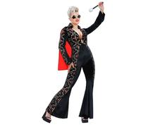 Smiffys Official Licensed Elvis Presley rhinestone costume ladies jumpsuit