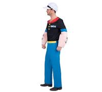 Smiffys Official Licensed Popeye costume, men’s, top, trousers and hat