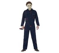 Smiffys Officially Licensed Halloween H20 Michael Myers Costume, Blue