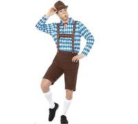 Smiffys Oktoberfest Bavarian Beer Man Fancy Dress Costume