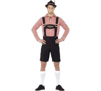 Mens Oktoberfest Lederhosen German Bavarian Beer Festival Fancy Dress Costume