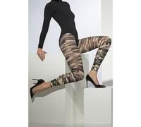 Smiffys Opaque Footless Tights Camouflage