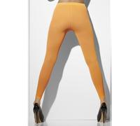 Smiffys Opaque Footless Tights, Neon Orange , Fever Hosiery Fancy Dress, Fever Dress Up Accessories