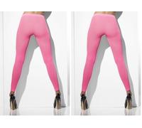 Smiffys Opaque Footless Tights (Pack of 2)