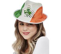 Adults Paddy's Day Irish Flag Sequin Trilby Hat