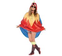 Adults Parrot Party Poncho -