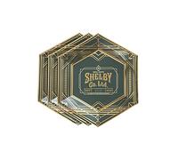 Smiffys Peaky Blinders Tableware, Party Plates x8 27cm Diameter, Officially Licensed Peaky Blinders Fancy Dress, Adult Dress Up Party Goods