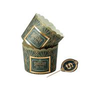 Smiffys Peaky Blinders Tableware, Peaky Blinders Cake Cases & Toppers x8,Iconic Shelby Co. Ltd Design, Official Peaky Blinders License Partyware for Themed Birthday Parties, Events & Celebrations