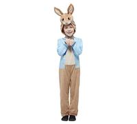 Smiffys Peter Rabbit Classic Costume All In One with Character Hood, Officially Licensed Peter Rabbit Classic Fancy Dress, Child Dress Up Costumes