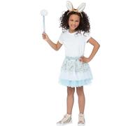 Smiffys Peter Rabbit Classic Deluxe Tutu Kit for Kids, Tutu Skirt, Headband & Rabbit Tail Wand, Official License Fancy Dress with Bunny Ears Headband for Events & Parties, Ideal for Dress-Up Fun