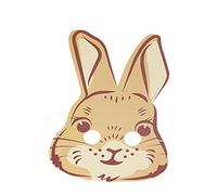 Smiffys Peter Rabbit Movie Party Masks x8 Cardboard Mask with Elastic Strap, Officially Licensed Peter Rabbt Movie Fancy Dress, Child Peter Rabbit Dress Up Party Goods