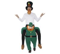 Smiffys Piggyback Paddy's Leprechaun Costume, Green