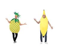 Smiffys Pineapple Costume,Yellow & Banana Costume,Yellow