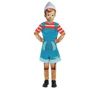 Smiffys Pinocchio & Friends, Pinocchio Costume All In One & Mask, Officially Licensed Pinocchio Fancy Dress, Child Dress Up Costumes