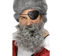 Smiffy's Pirate Beard Nylon Deluxe - Light Grey